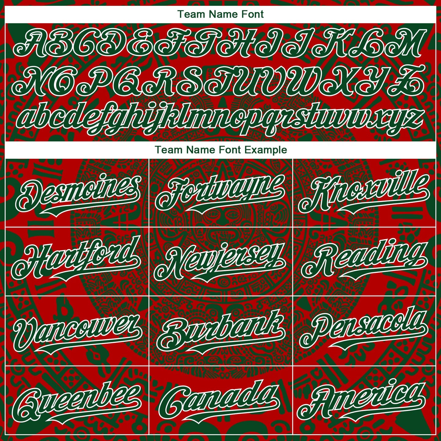 Custom Red Green-White 3D Mexico Authentic Baseball Jersey