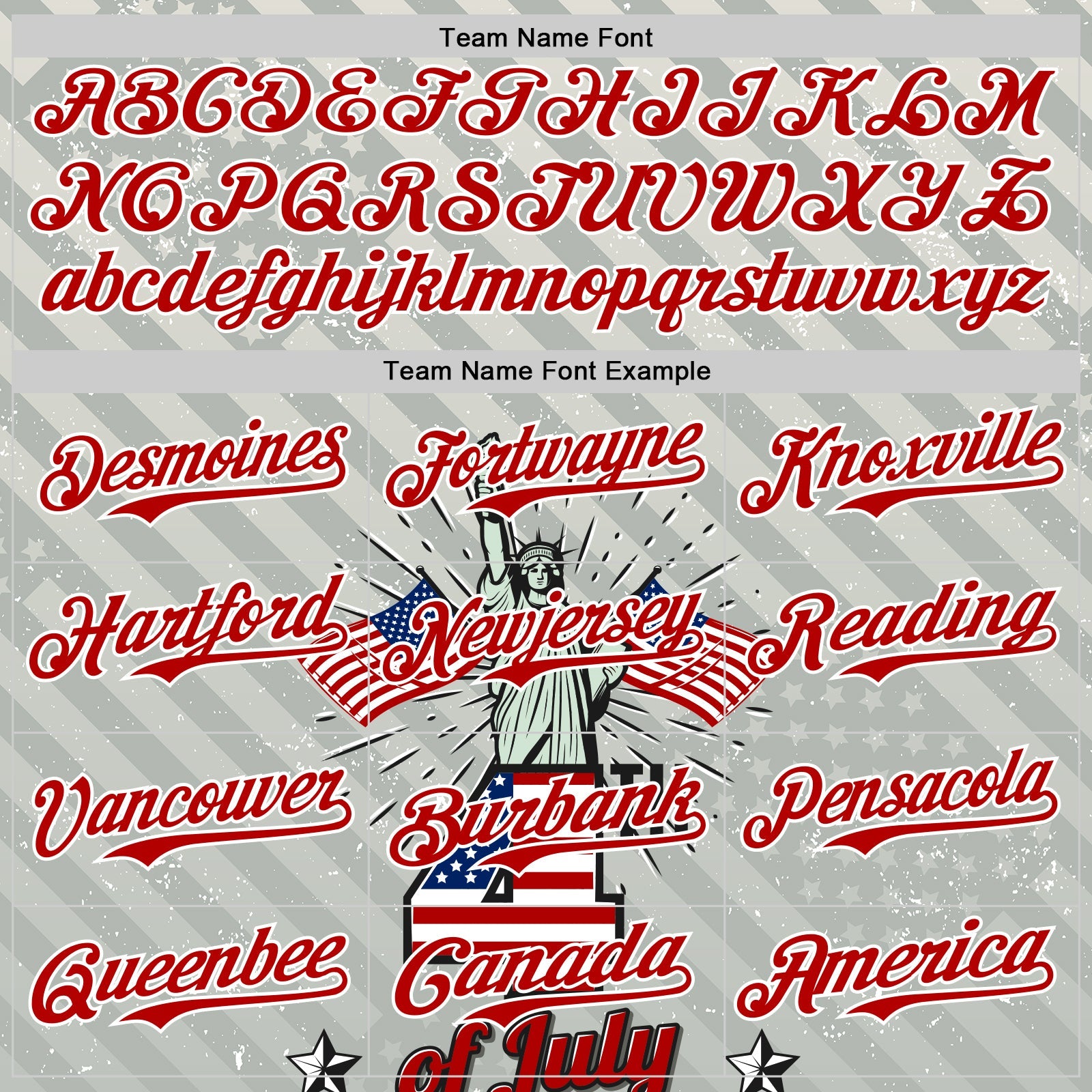 Custom Gray Red-White 3D Patriotic American Flag And Statue of Liberty Authentic Baseball Jersey