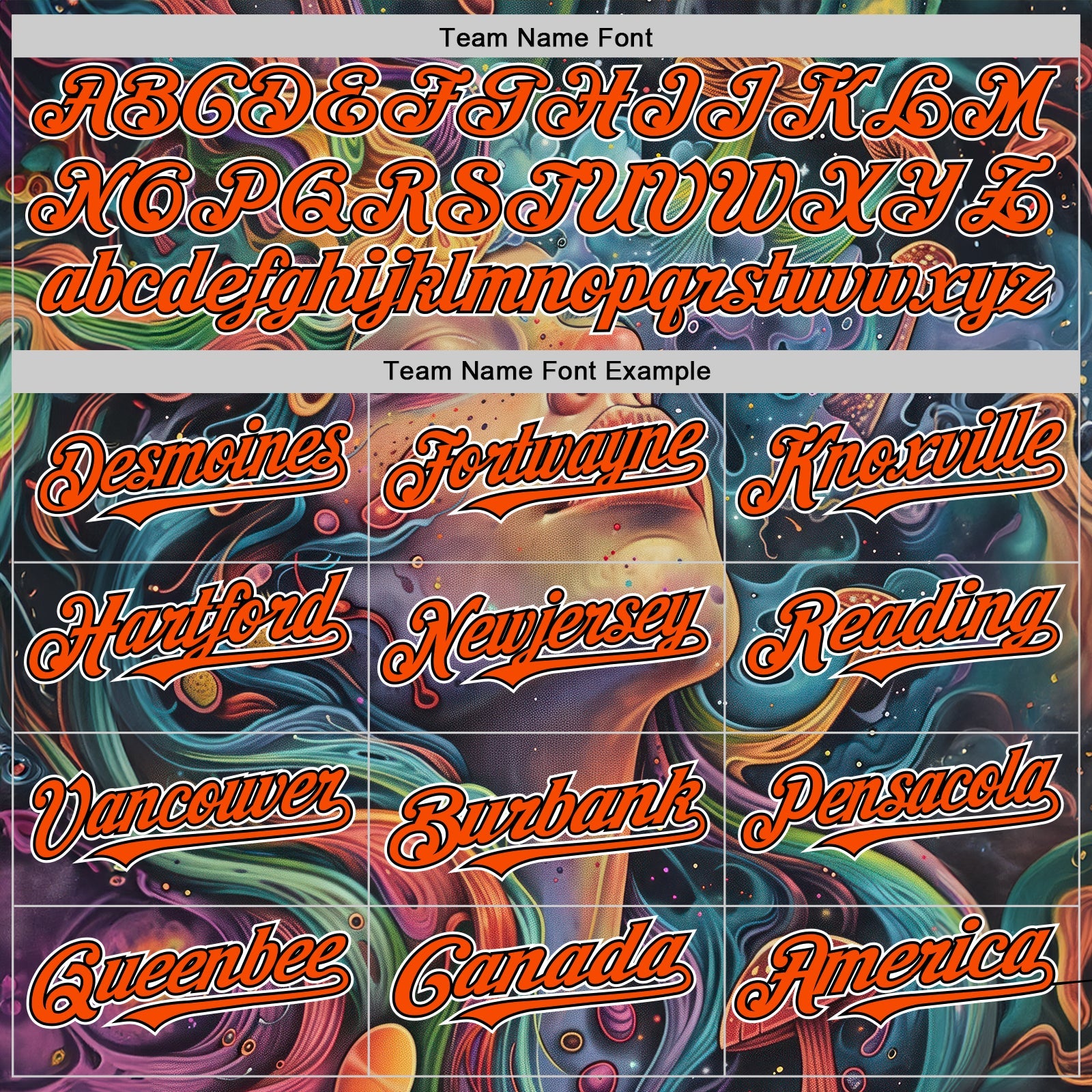 Custom Green Orange Black-White 3D Pattern Design Rave Party Trippy Magic Mushroom Authentic Baseball Jersey