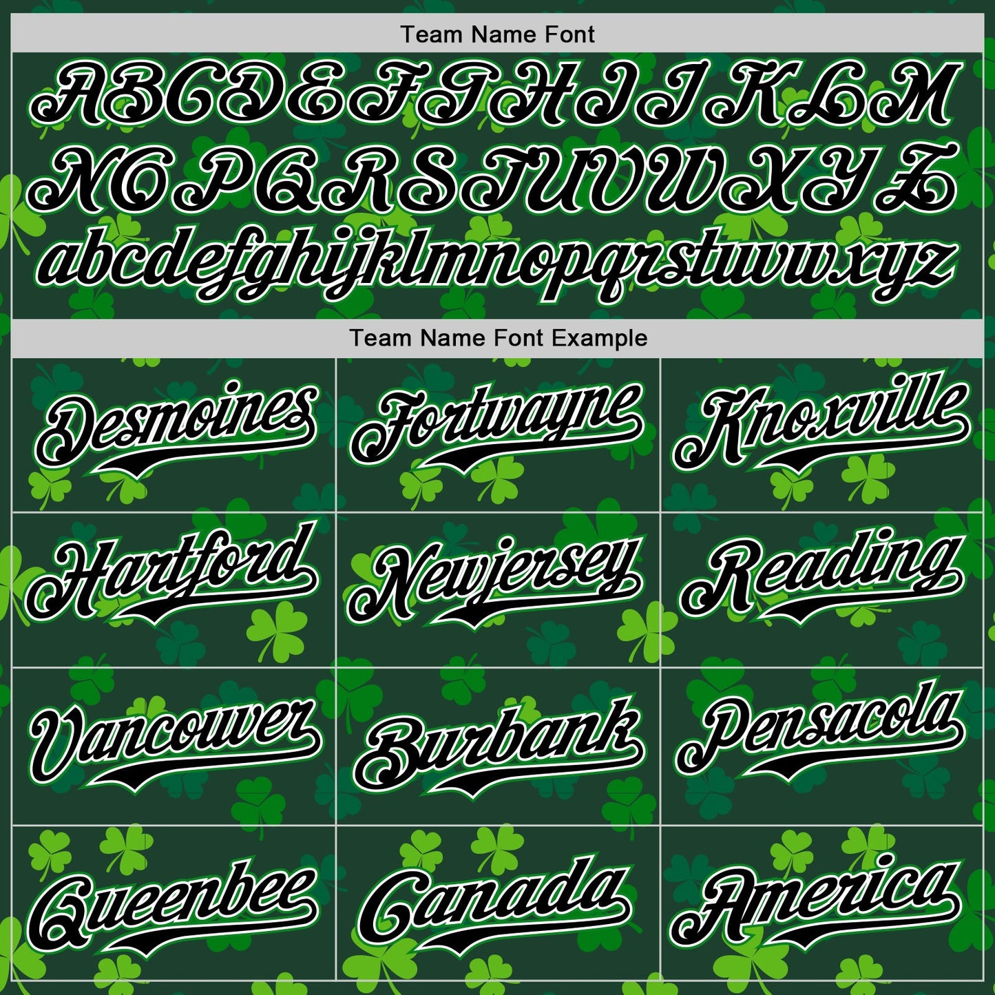 Custom Black White-Grass Green 3D Pattern Design Boston Cityscape Shamrock Authentic St. Patrick's Day Baseball Jersey