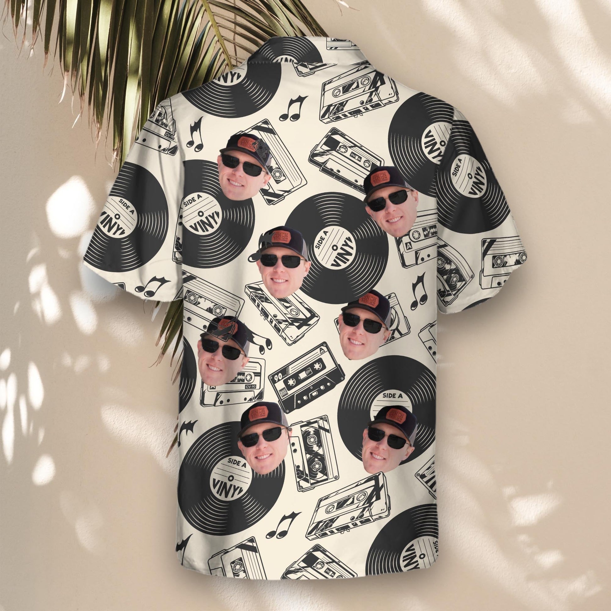Retro Record Vibes | Aloha Custom Hawaiian Shirts with Faces or Logos