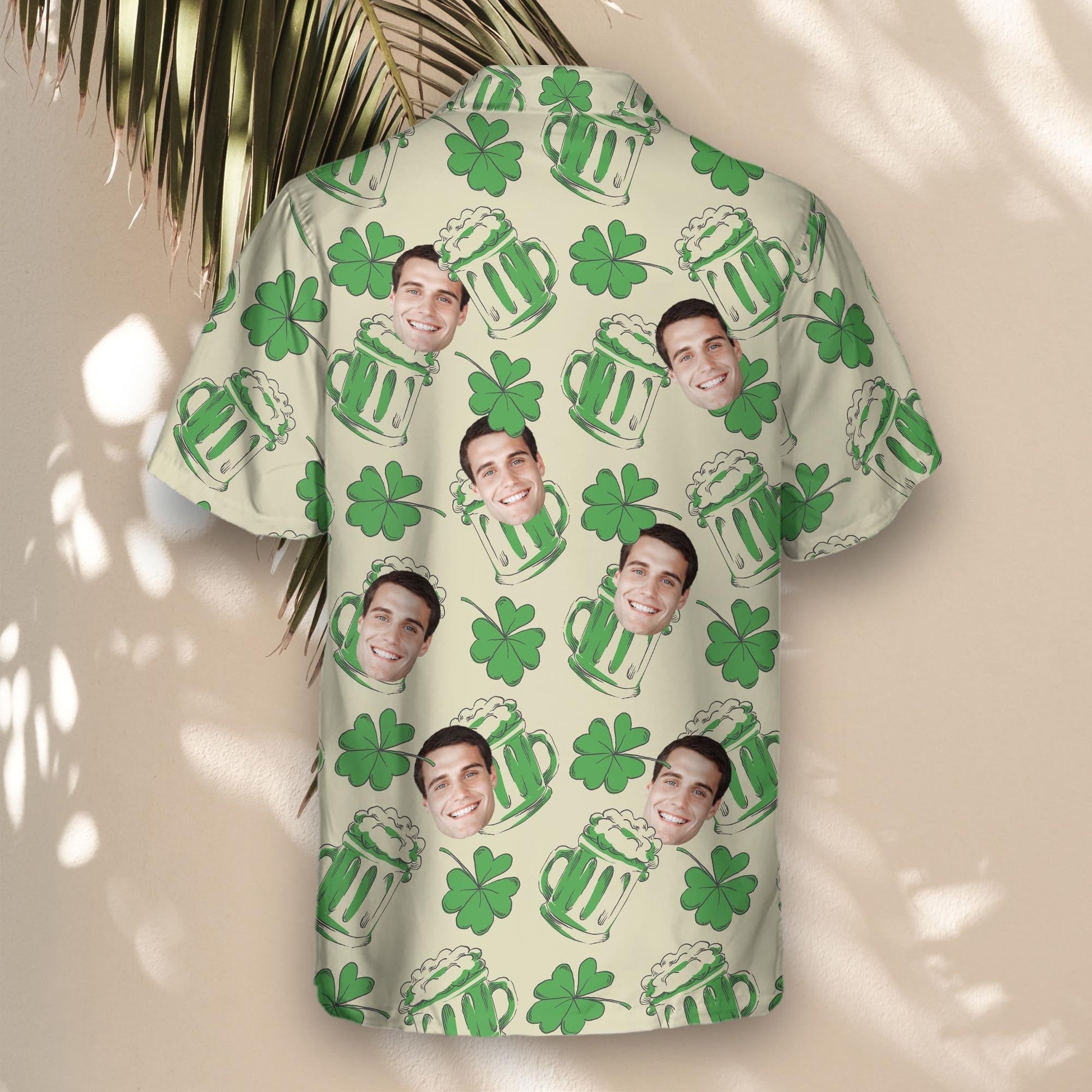 Shamrock Celebration | Aloha Custom Hawaiian Shirts with Faces or Logos