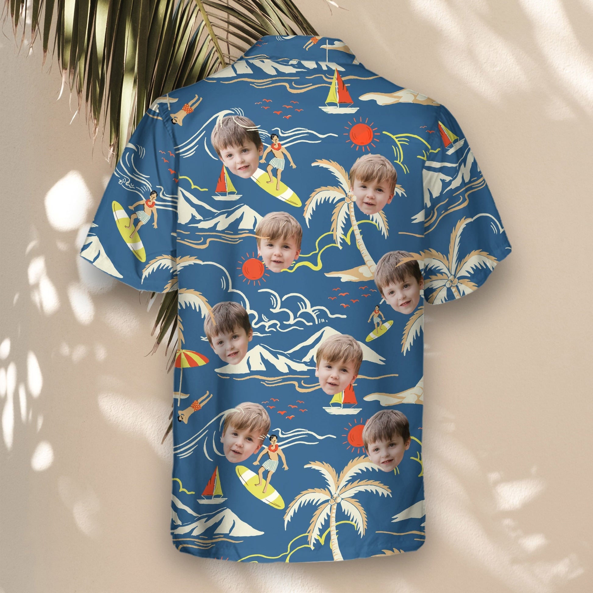 Surf Island Vibes | Aloha Custom Hawaiian Shirts with Faces or Logos