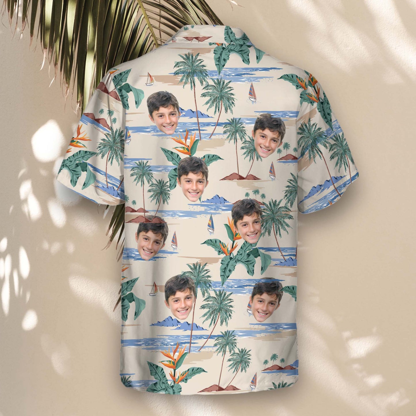 Tropical Island Paradise | Aloha Custom Hawaiian Shirts with Faces or Logos