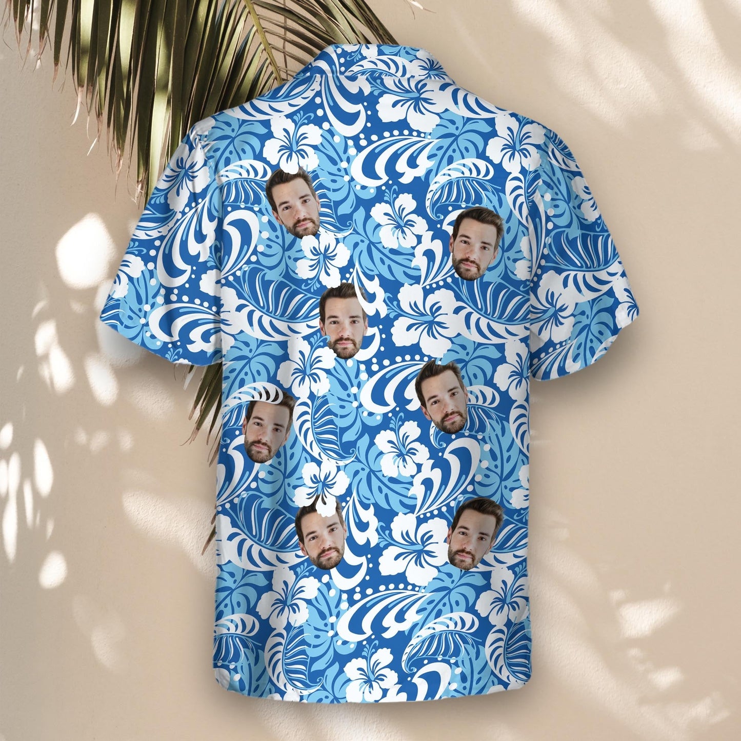 Royal Blue Tropics | Aloha Custom Hawaiian Shirts with Faces or Logos