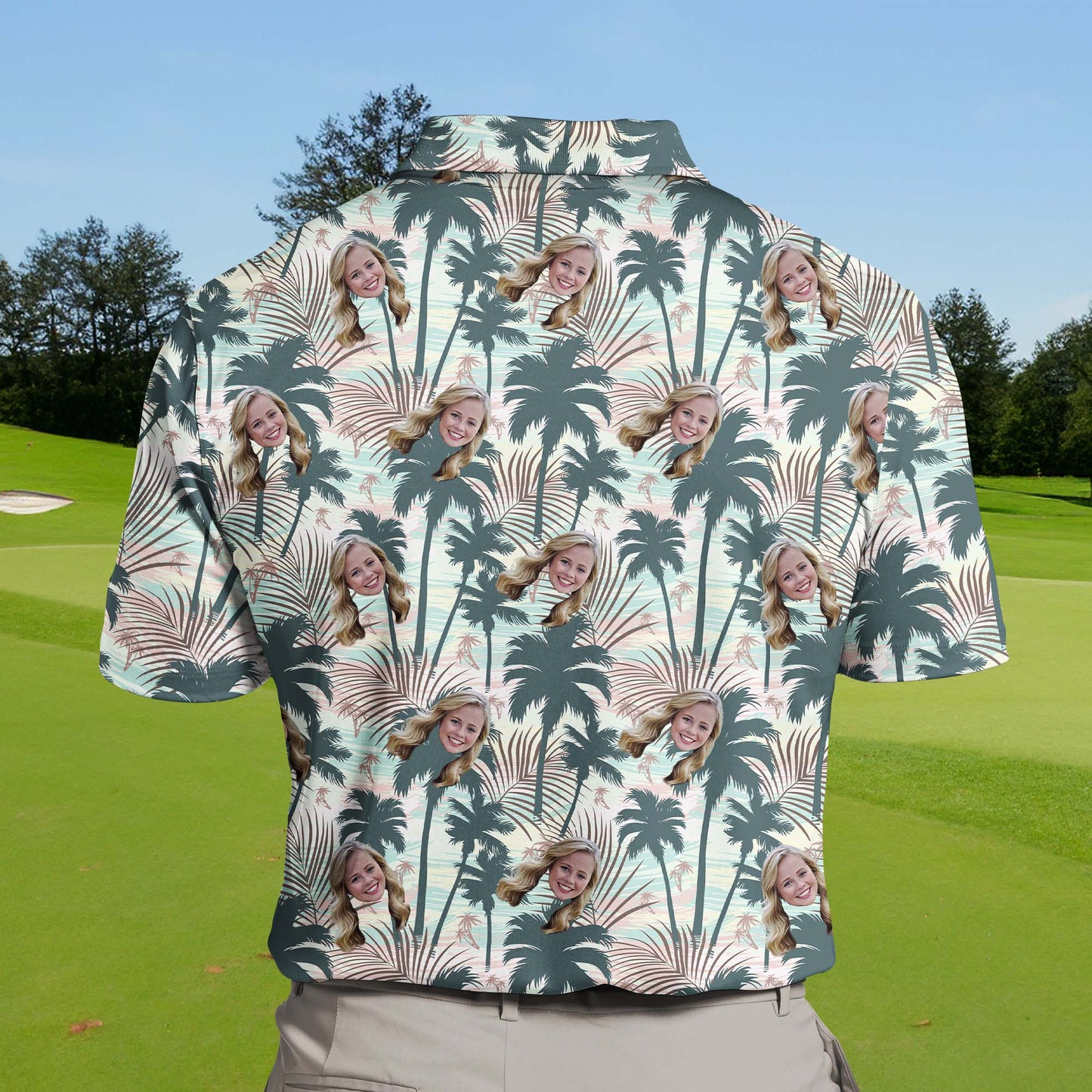 Tropical Paradise | Funny Golf Shirts with Faces or Logos