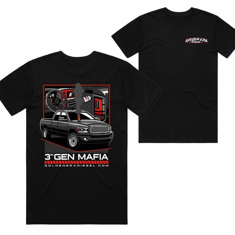 3rd Gen Mafia Tee - Graphic Truck Enthusiasts Stylish Car Merch For Automotive Enthusiasts