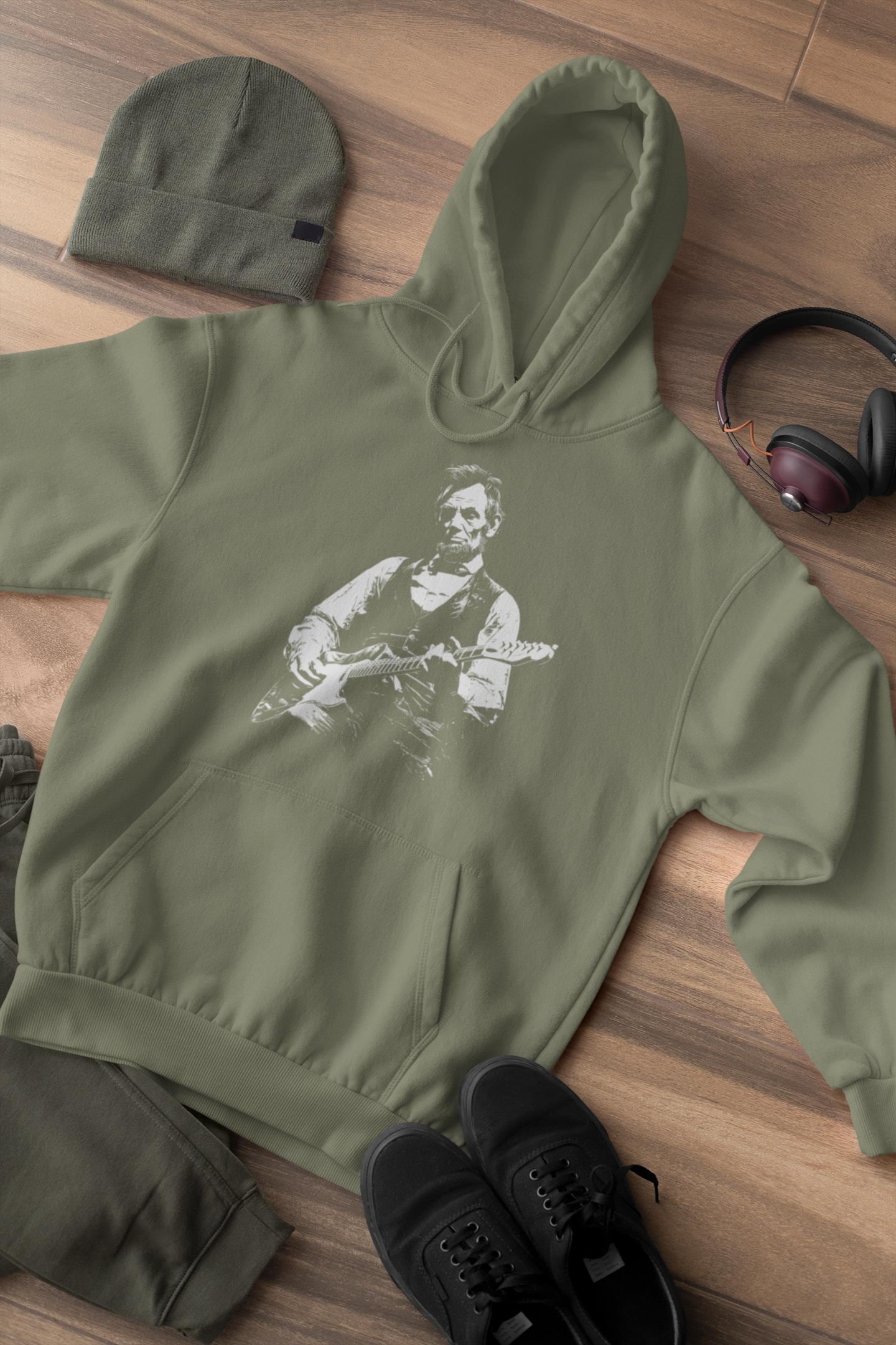 Abraham Lincoln Guitar Retro Political Humor Tee Unisex T-shirt, Sweatshirt, Hoodie (5)