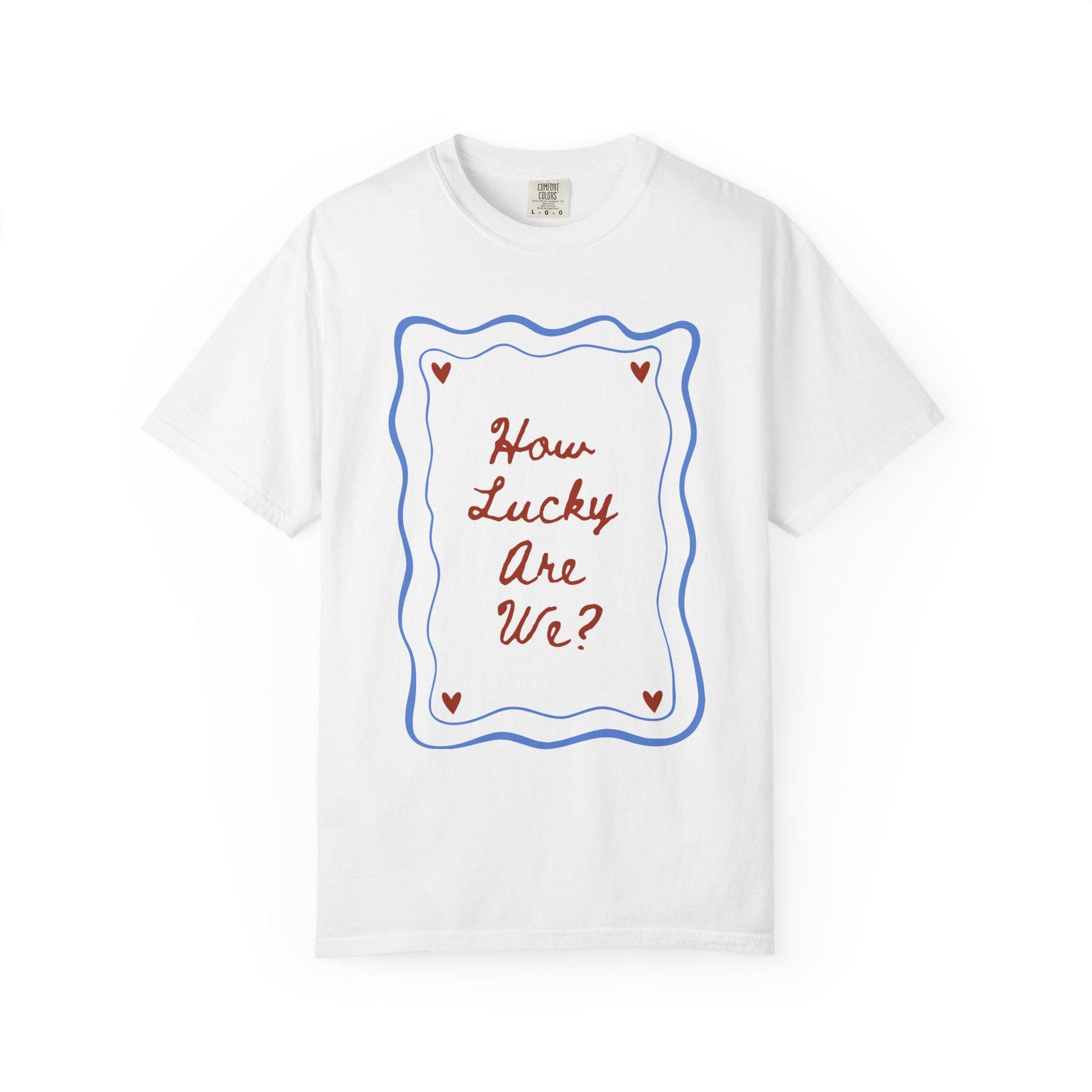 Lucky Wedding Honeymoon Valentines Day Comfort Colors Unisex T-shirt, Sweatshirt, Hoodie (5)