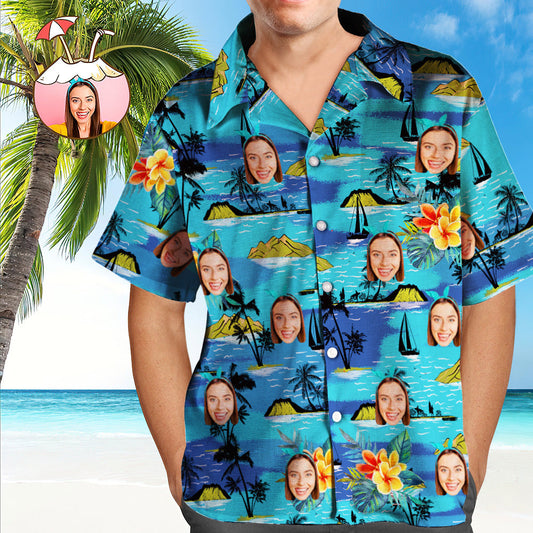 Vice City Custom Face Hawaiian Shirt Men's Gang Style