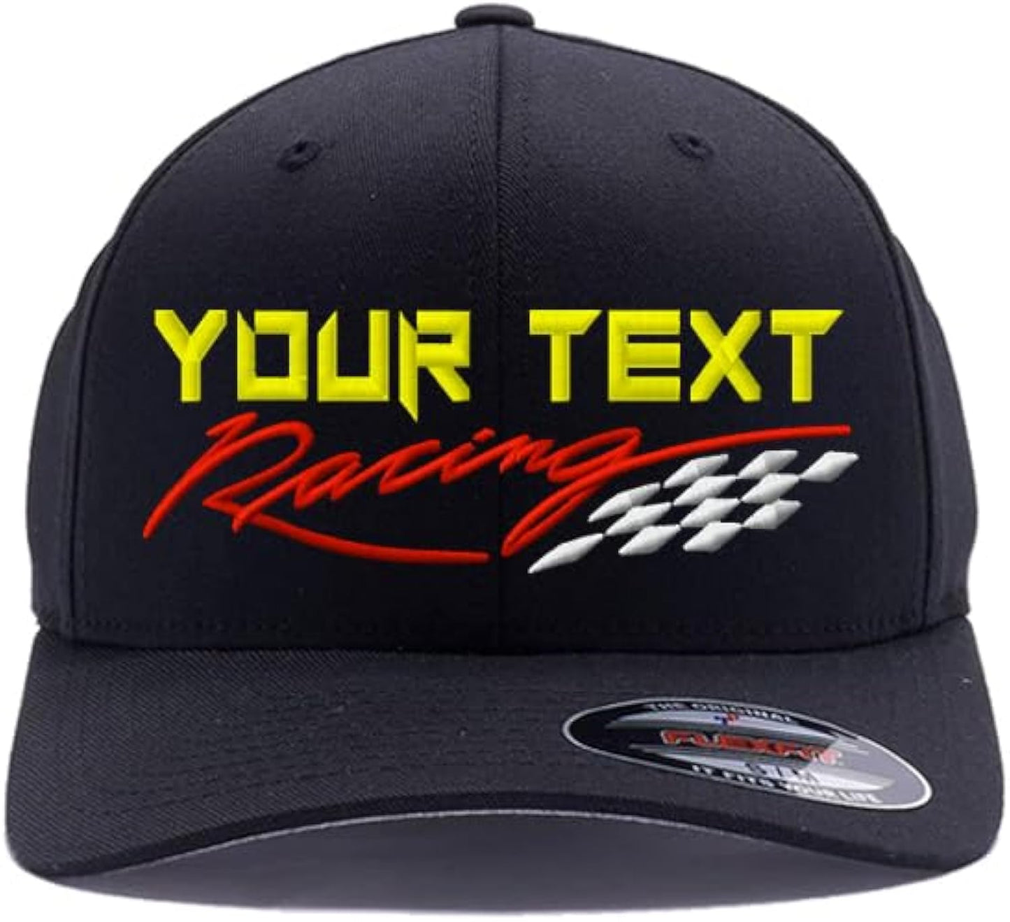 Custom Embroidered Racing Flex Wooly Combed Baseball Hat