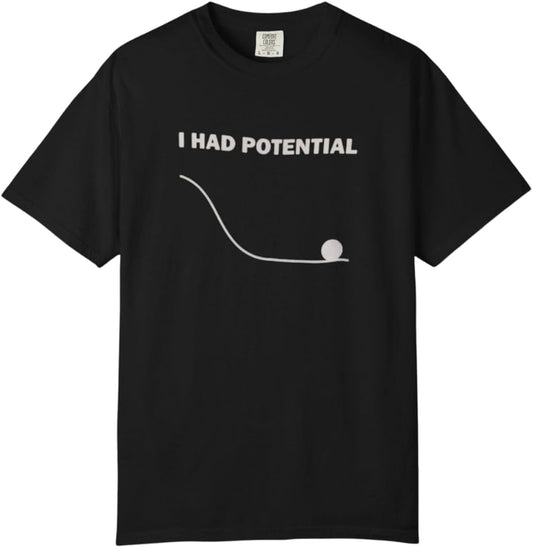 Project Hail Mary Grace Shirt, I Had Potential Tee, Funny Sci Fi Book Graphic T Shirt Multi