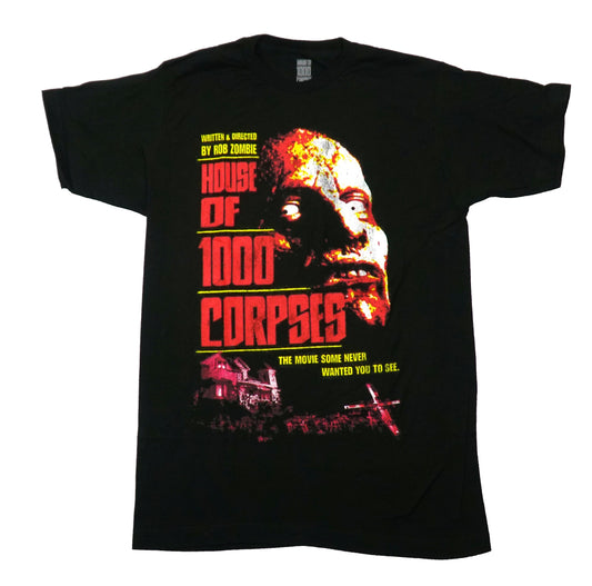 House of 1000 Corpses Mens T-Shirt - Movie Poster Directed by Rob Zombie