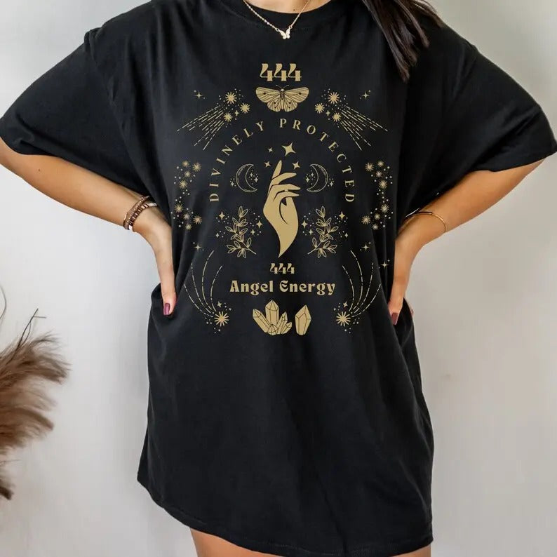 444 Angel Number Shirt Angel Numbers Shirt Spirituality Shirt Mystical Shirt Celestial Shirt Manifestation Shirt Growth...