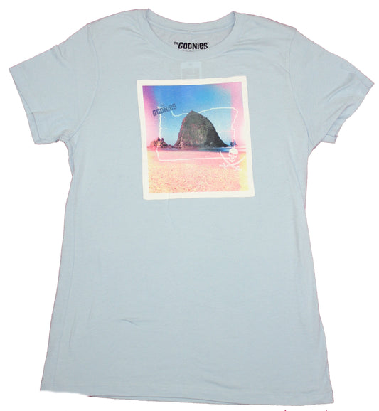 The Goonies Mens T-Shirt- Photo Island Map Image