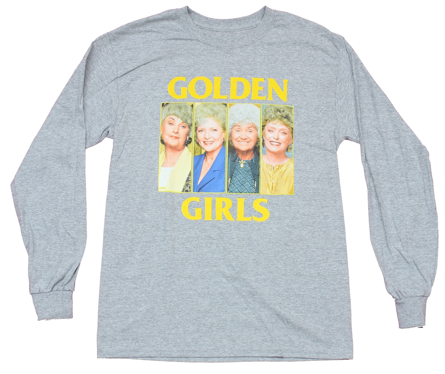 Golden Girls Mens Long Sleeve T-Shirt  -  4 Full Color Photo Boxes of The Gals