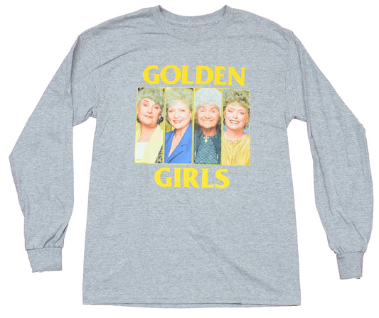 Golden Girls Mens Long Sleeve T-Shirt  -  4 Full Color Photo Boxes of The Gals