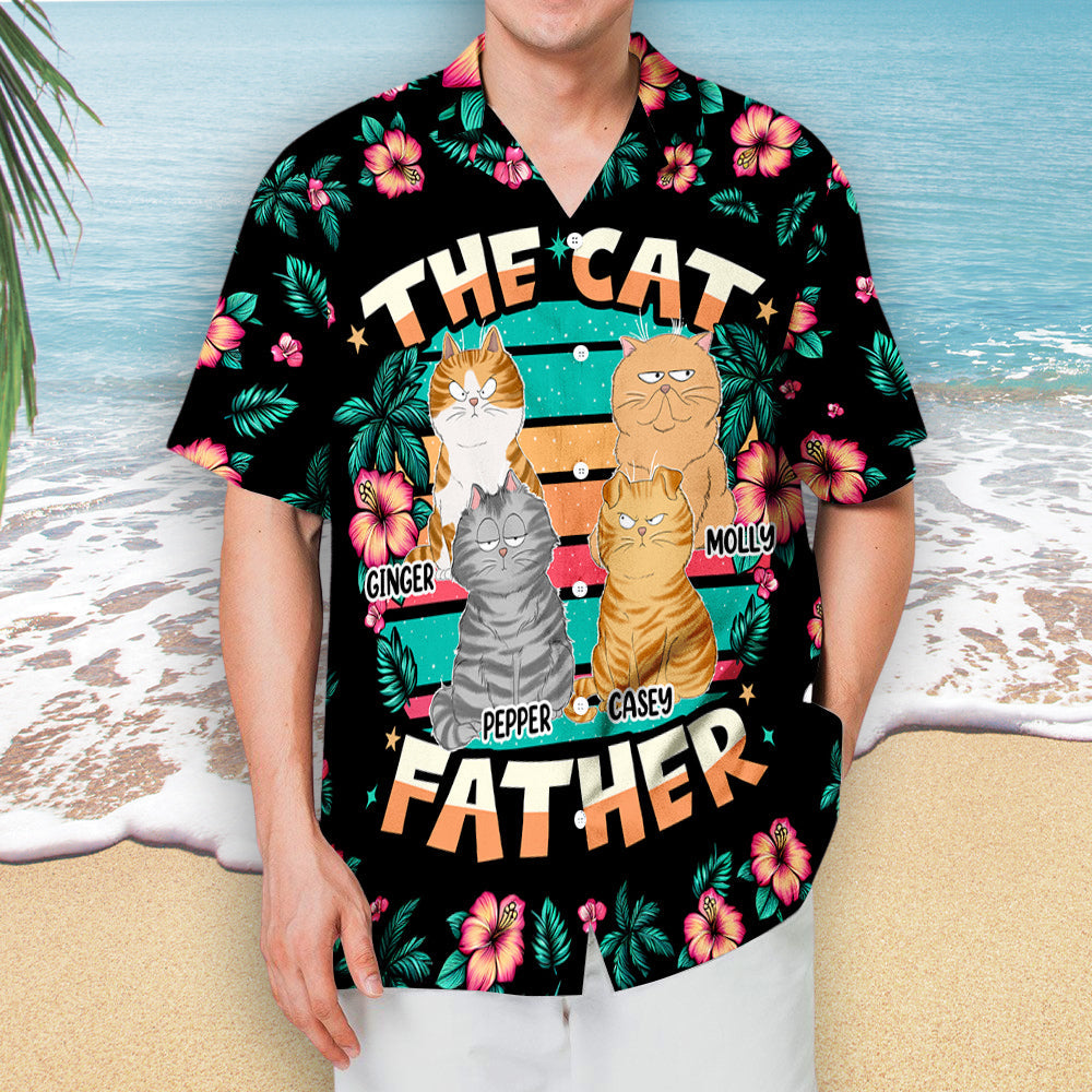 The Cat Father - Personalized Custom Hawaiian Shirt