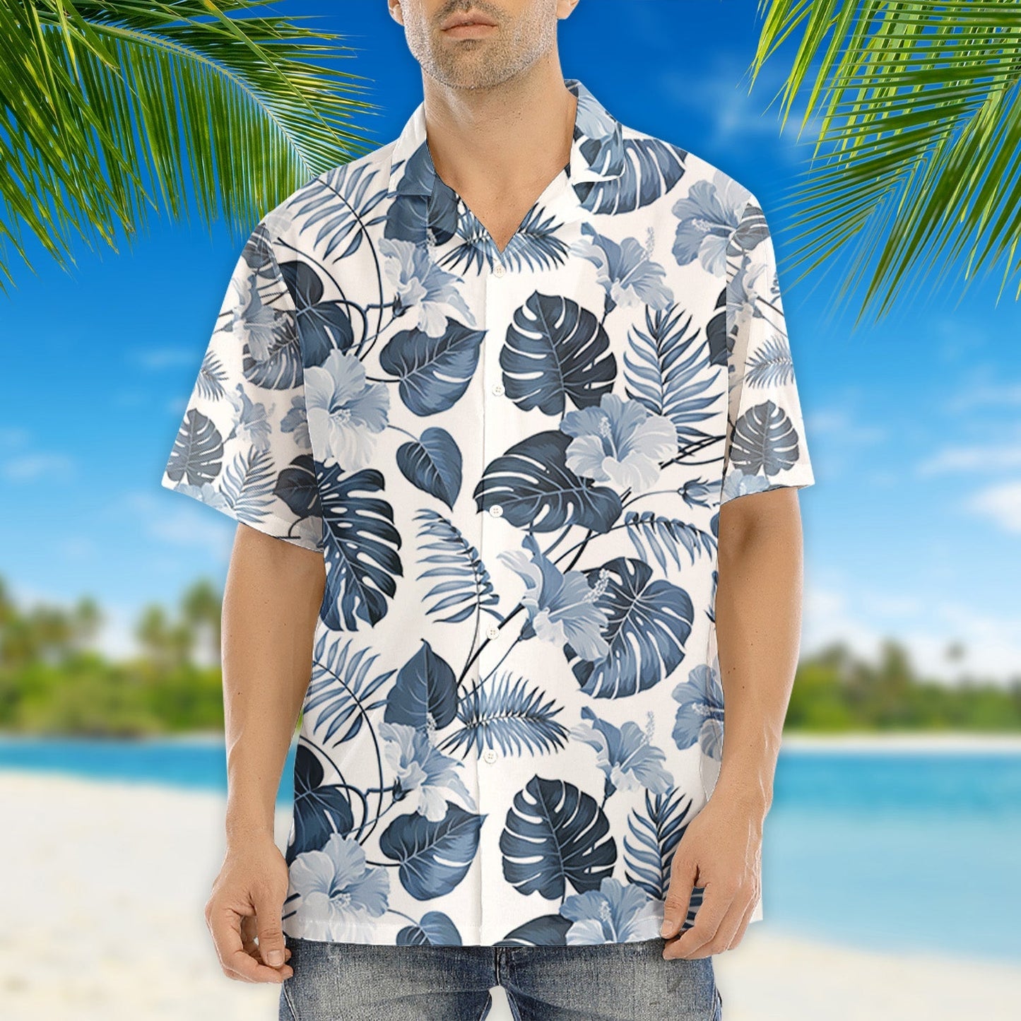 Dog Dad Hawaiian - Personalized Custom Hawaiian Shirt