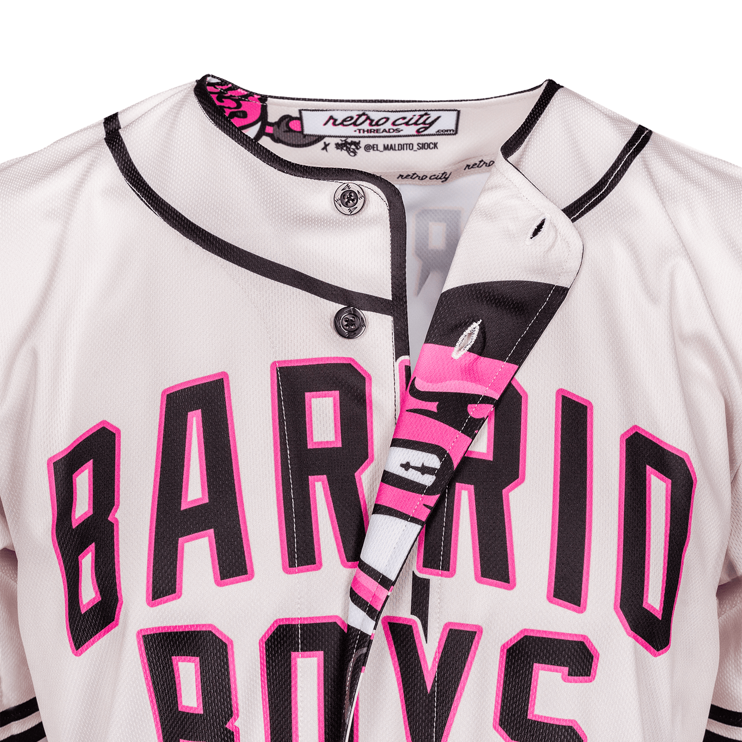 Barrio Boys Seamhead Baseball League Jersey (Home) *CUSTOM*