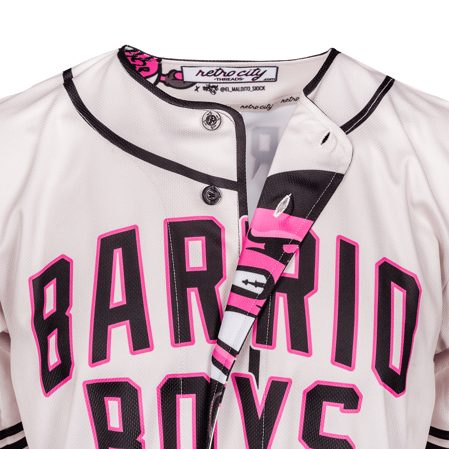 Barrio Boys Seamhead Baseball League Jersey (Home) *CUSTOM*