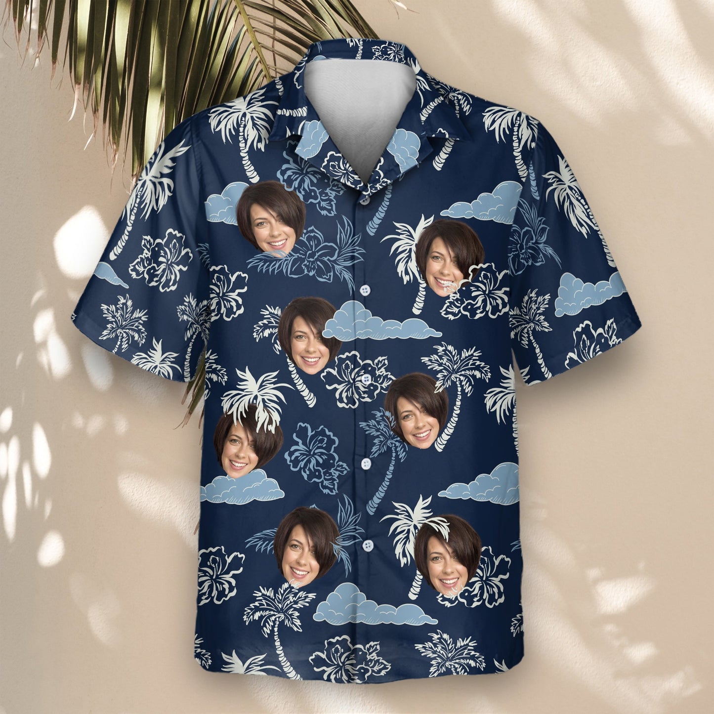 Coconut Palm Delight | Aloha Custom Hawaiian Shirts with Faces or Logos