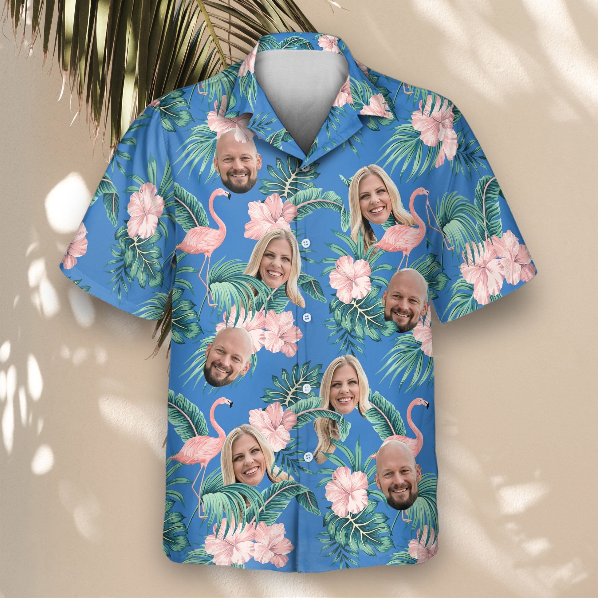 Flamingo Paradise | Aloha Custom Hawaiian Shirts with Faces or Logos