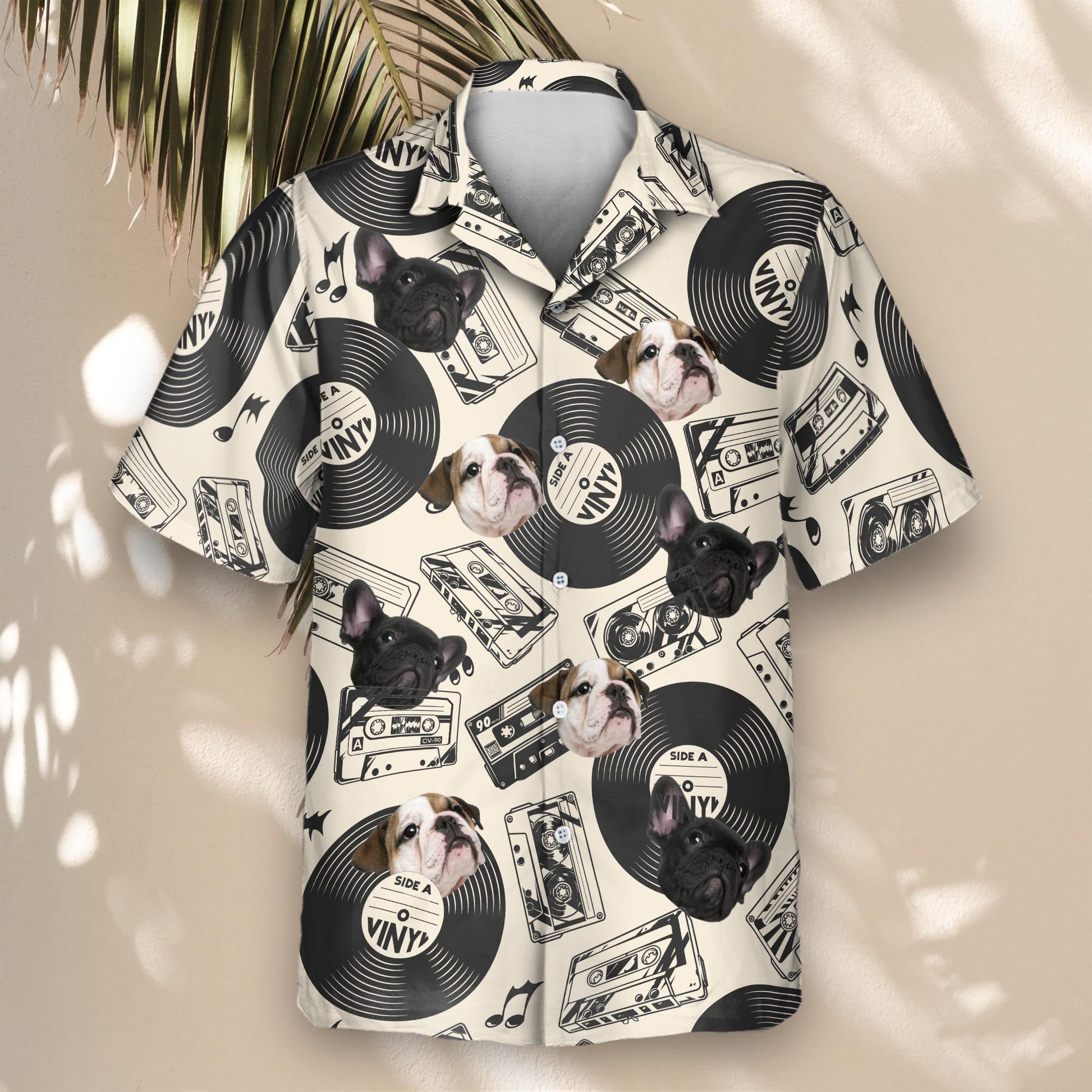 Retro Record Vibes | Aloha Custom Hawaiian Shirts with Faces or Logos