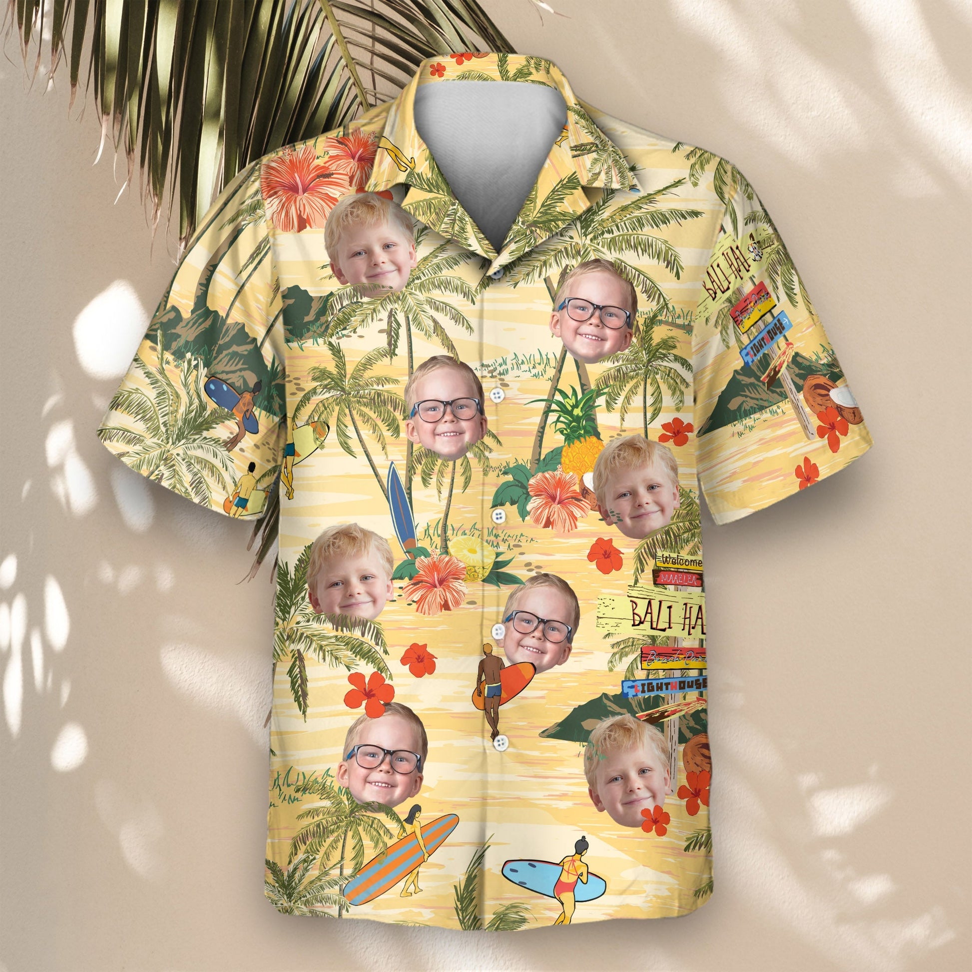Surf's Up Island | Aloha Custom Hawaiian Shirts with Faces or Logos