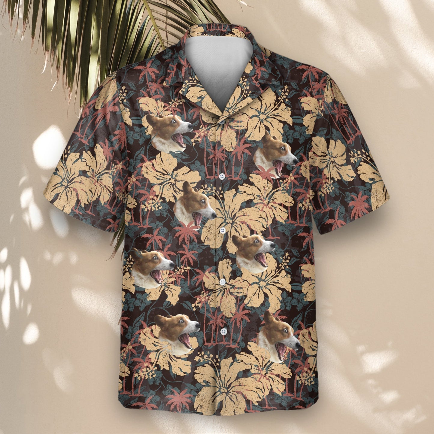 Tropical Grunge Bloom | Aloha Custom Hawaiian Shirts with Faces or Logos