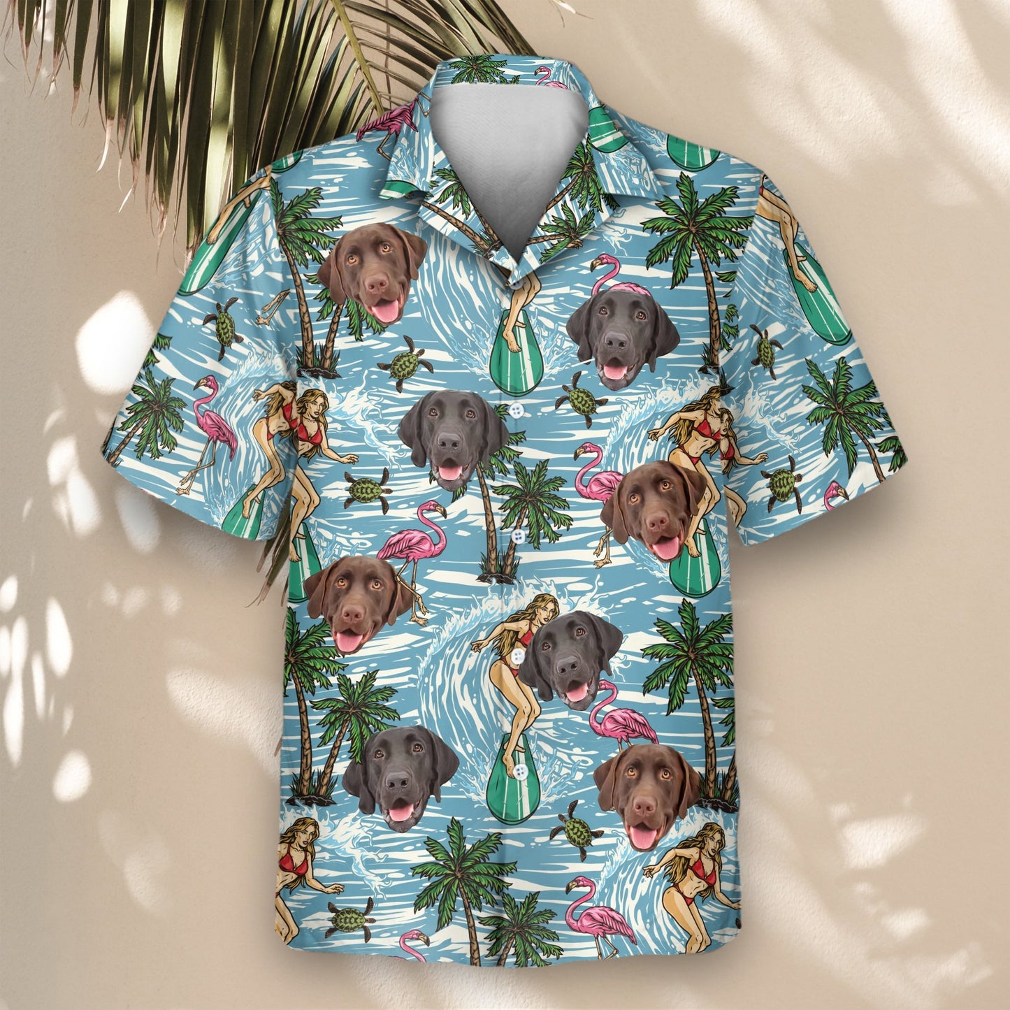 Vintage Surf & Sun | Aloha Custom Hawaiian Shirts with Faces or Logos