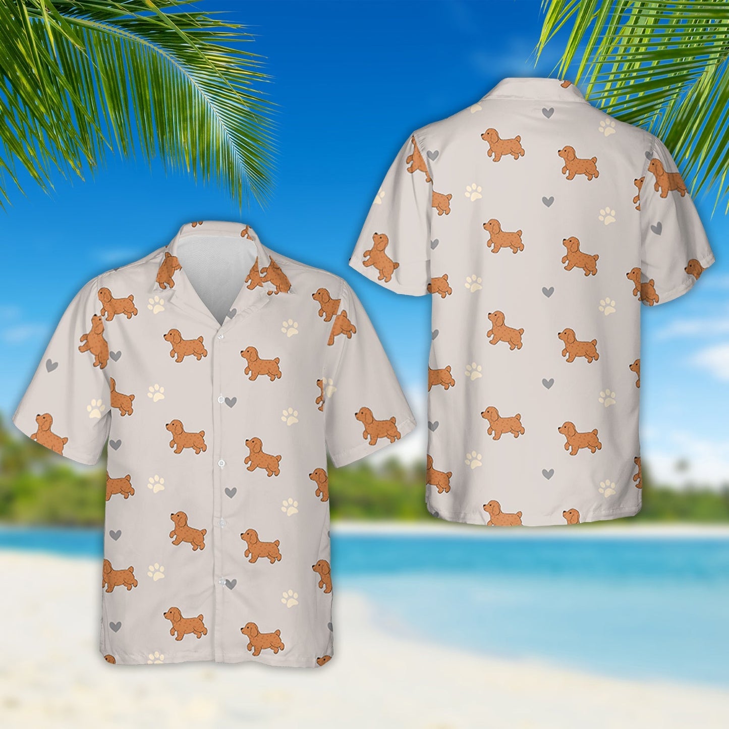 Dog Walking Hawaiian - Personalized Custom Hawaiian Shirt