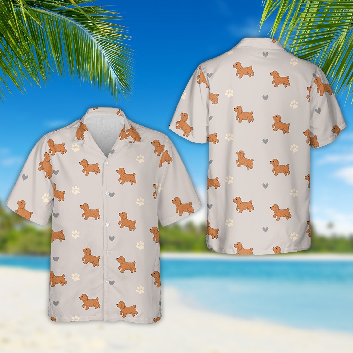 Dog Walking Hawaiian - Personalized Custom Hawaiian Shirt