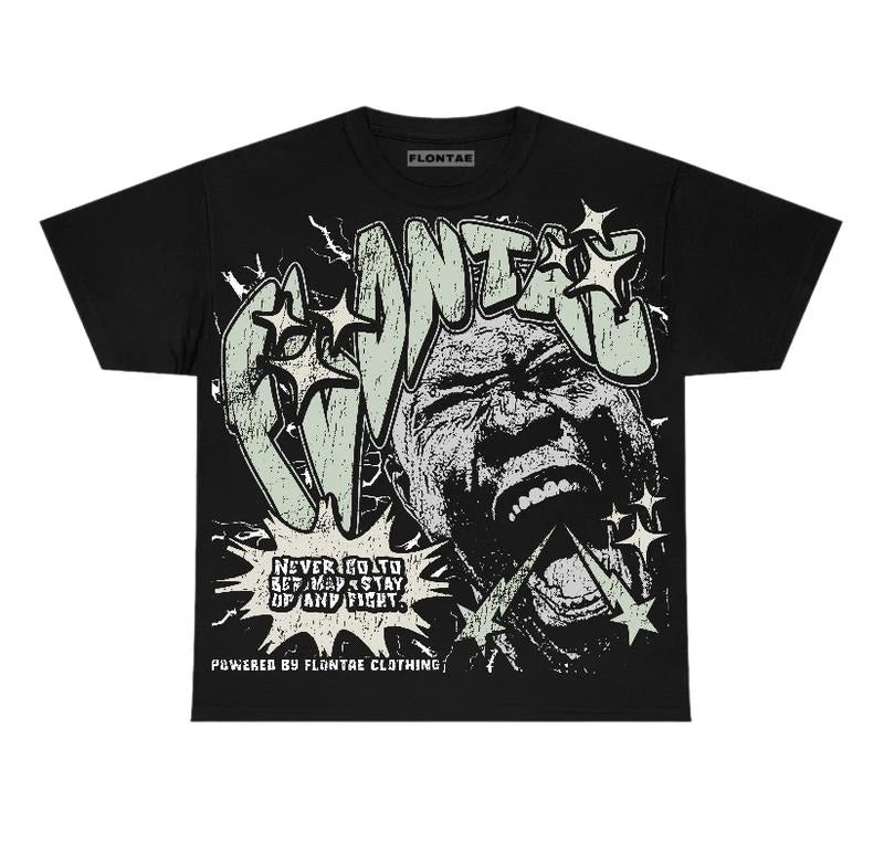 4s Seafoam Flontae T-Shirt Never Quit Graphic Tee Cotton Y2K Clothing Top Streetwear