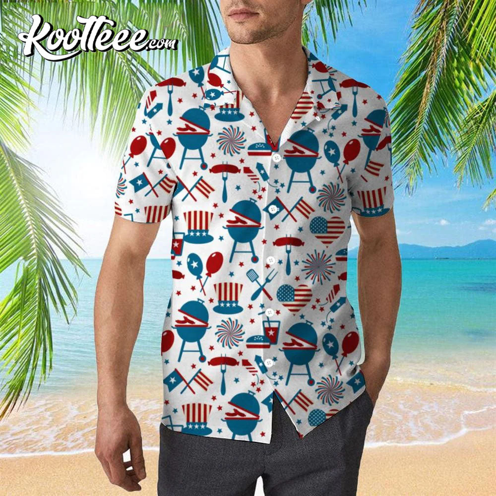 4th July Party Memorial Day Gift For Vetaran Hawaiian Shirt