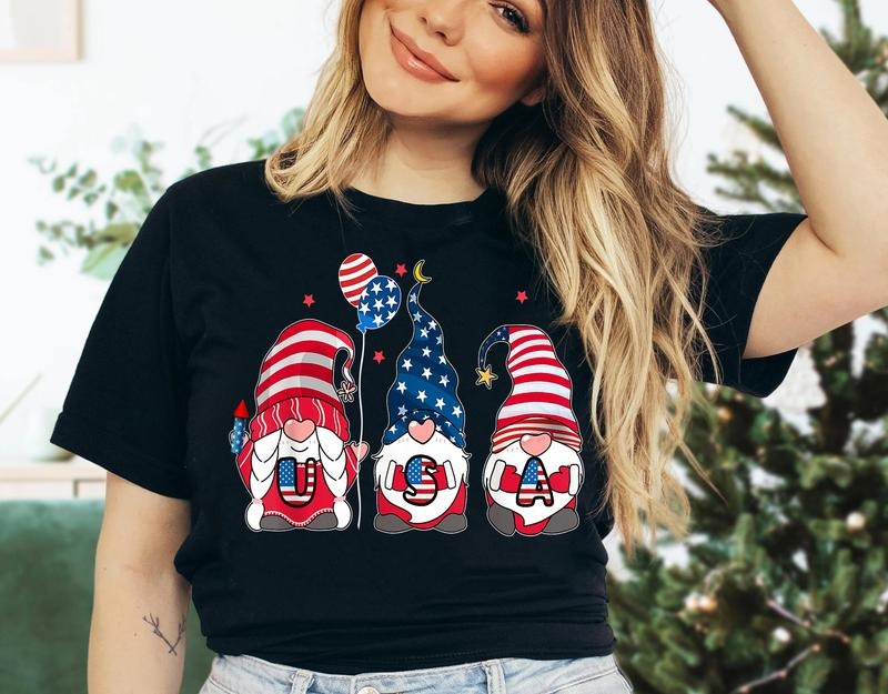 4th Of July Gnome Shirt 4th Of July Shirtpatriotic Shirt Independence Day Shirt 4th Of July Gift Independence Day Gift...