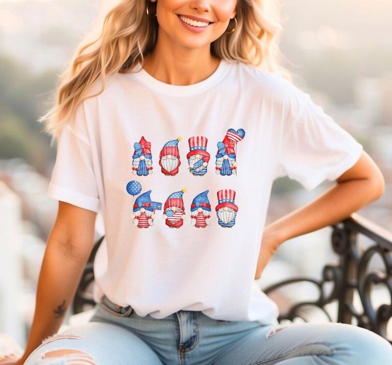 4th Of July Gnome Shirt Fourth Of July Shirt Gnome Shirt Patriotic Shirt Independence Day Shirt 4th Of July Gift...