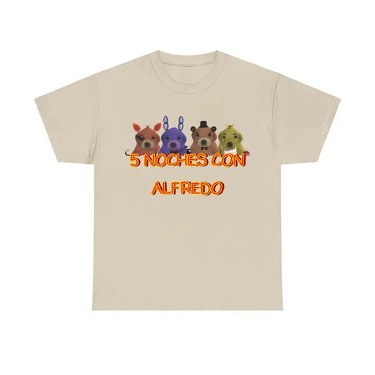 5 Noches Con Alfredo Inspired T-Shirt Unisex Graphic Tee Menswear Top Fan Gift Medium Sport