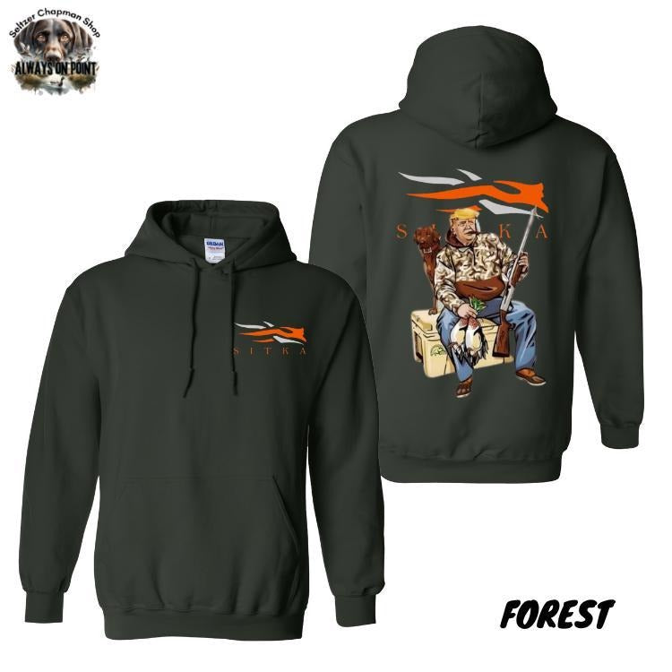 Sitka Hunting 2-Sided Design T-shirt/Sweatshirt/Hoodie - 50/50 Blend Classic Fit with 1x1 Ribbed Cuffs - Menswear