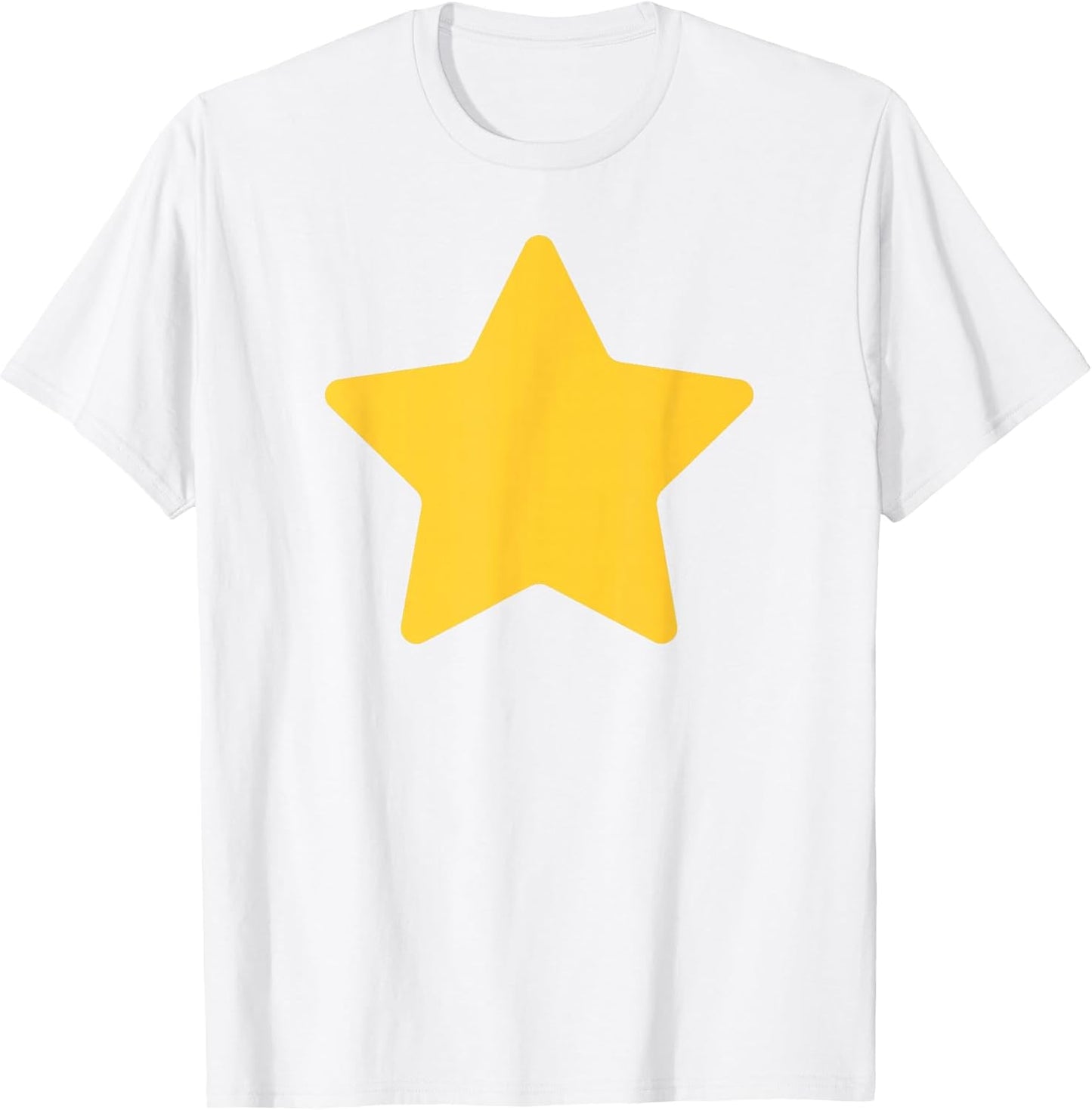 Classic Big Yellow Star Graphic on Front for Kids T-Shirt