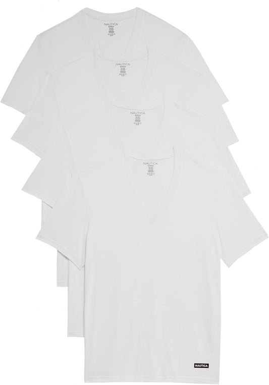 Men's 4-Pack Cotton Limited Edition V-Neck T-Shirts