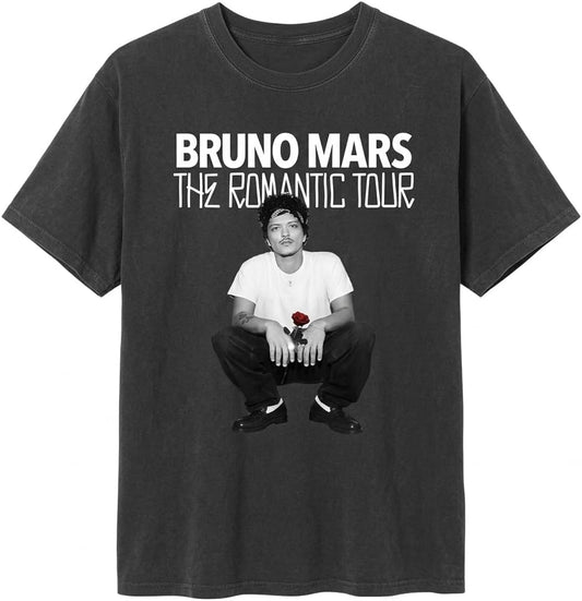 Vintage Pepper Romantic Tour Concert T-Shirt - Retro 2026 World Tour Date List Tee - Pop Soul Music Fan Apparel - Unisex Heavyweight Cotton Graphic Top