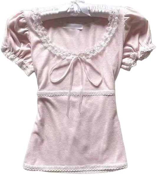 Women's Cutecore Kawaii T-ShirtY2K Harajuku Graphic Tee for Teens Alt Emo Aesthetic Tops 2000s Clothing for Girls