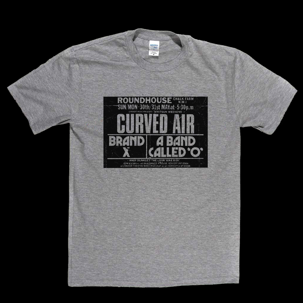 Curved Air Brand X Roundhouse Poster T-Shirt