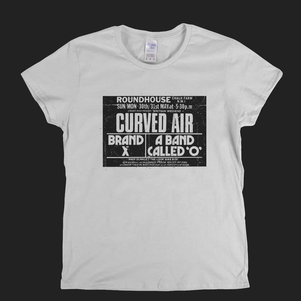 Curved Air Brand X Roundhouse Poster Womens T-Shirt