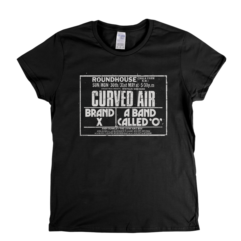 Curved Air Brand X Roundhouse Poster Womens T-Shirt