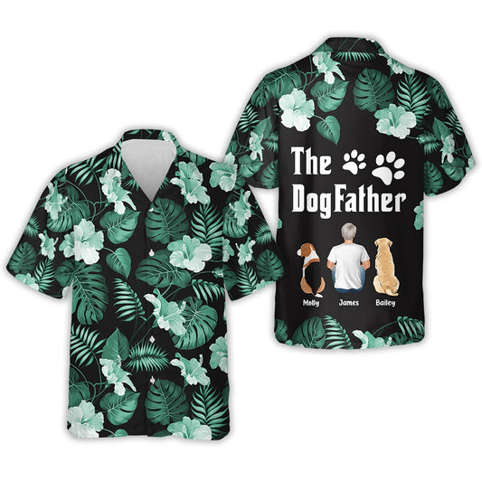 Dog Father - Personalized Custom Hawaiian Shirt
