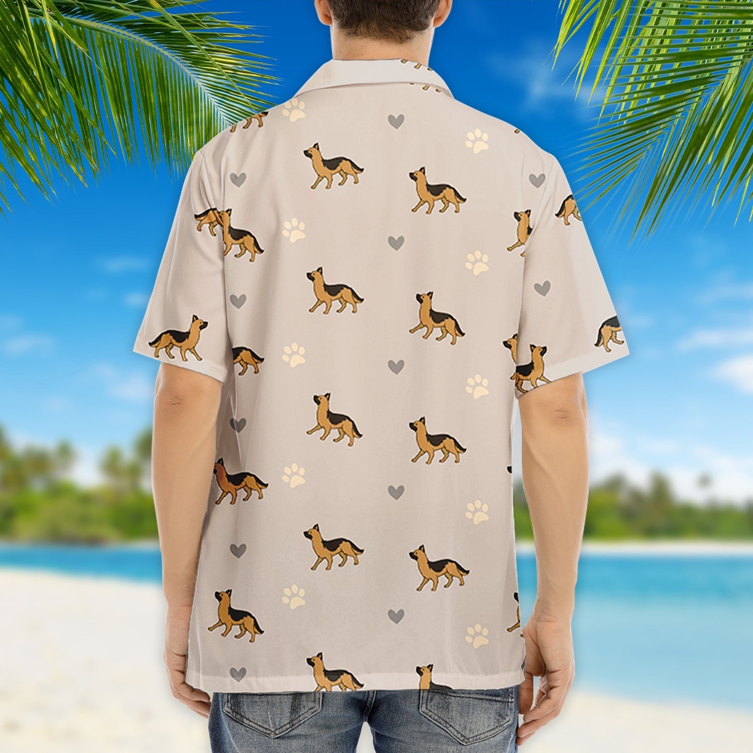 Dog Walking Hawaiian - Personalized Custom Hawaiian Shirt