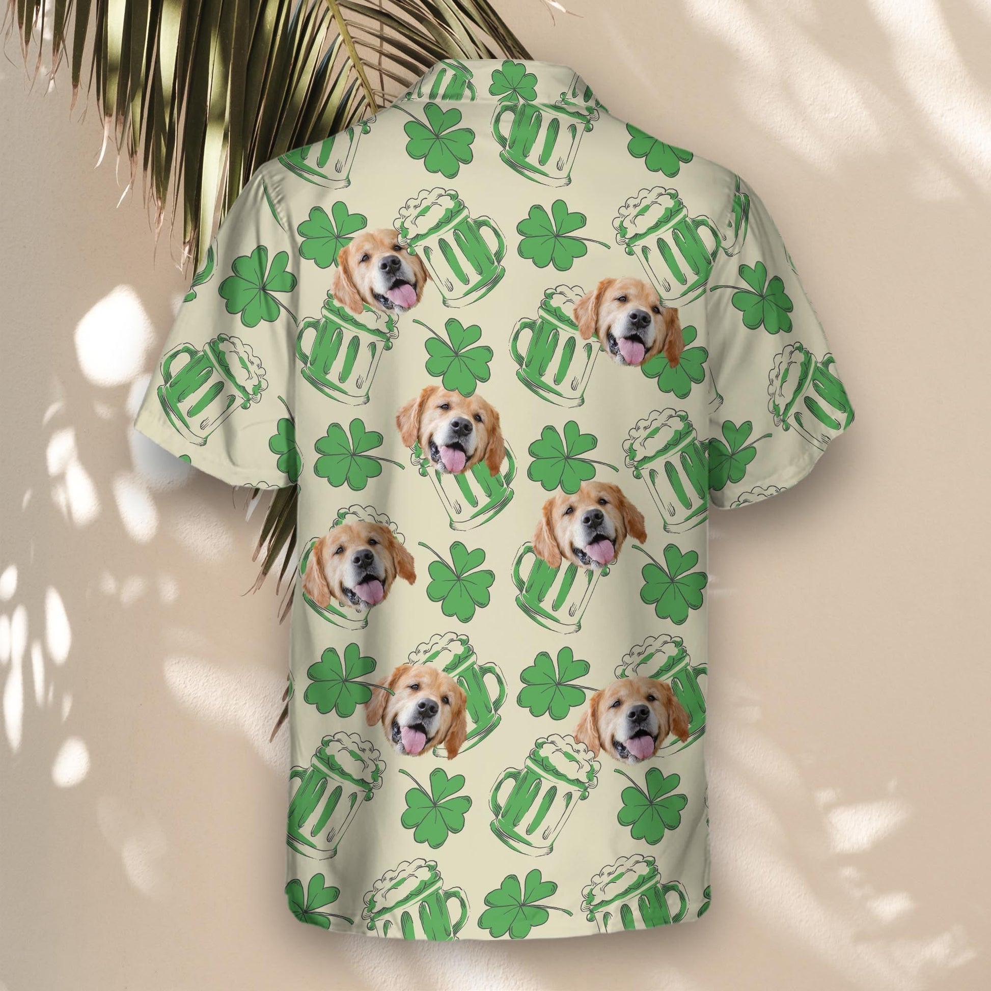 Shamrock Celebration | Aloha Custom Hawaiian Shirts with Faces or Logos