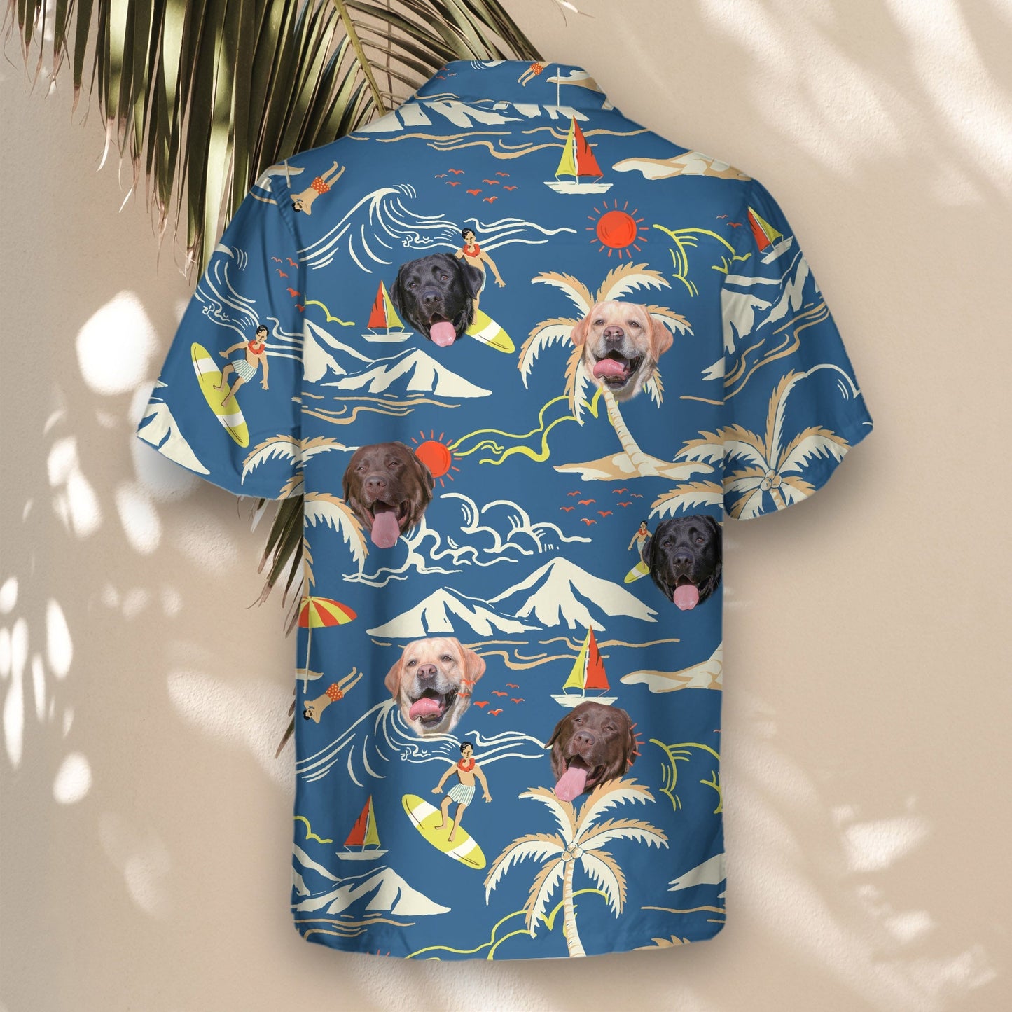 Surf Island Vibes | Aloha Custom Hawaiian Shirts with Faces or Logos